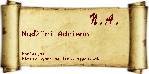 Nyári Adrienn névjegykártya
